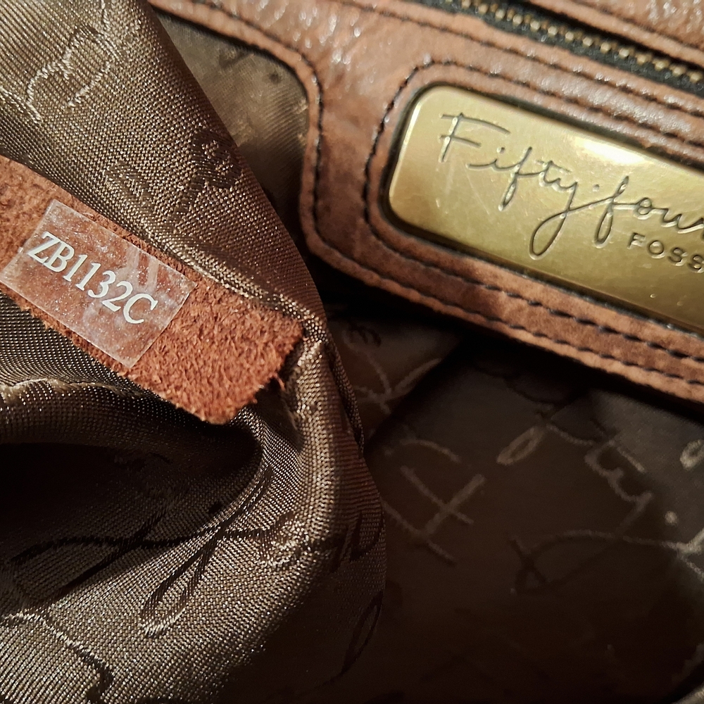 Fossil Multicolor Patchwork Satchel - image 8